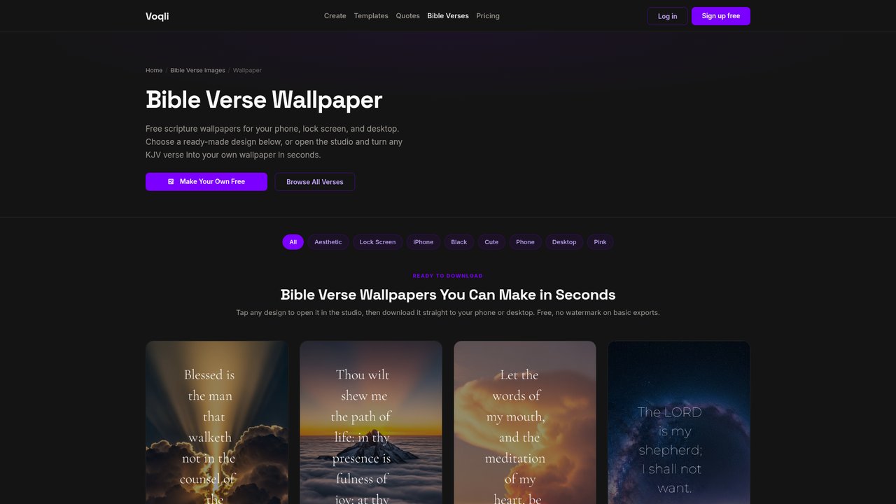 Free bible verse wallpaper gallery on Voqli with photographic designs